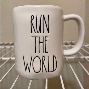 Rae Dunn “Run The World” White Kitchen Coffee Tea Mug